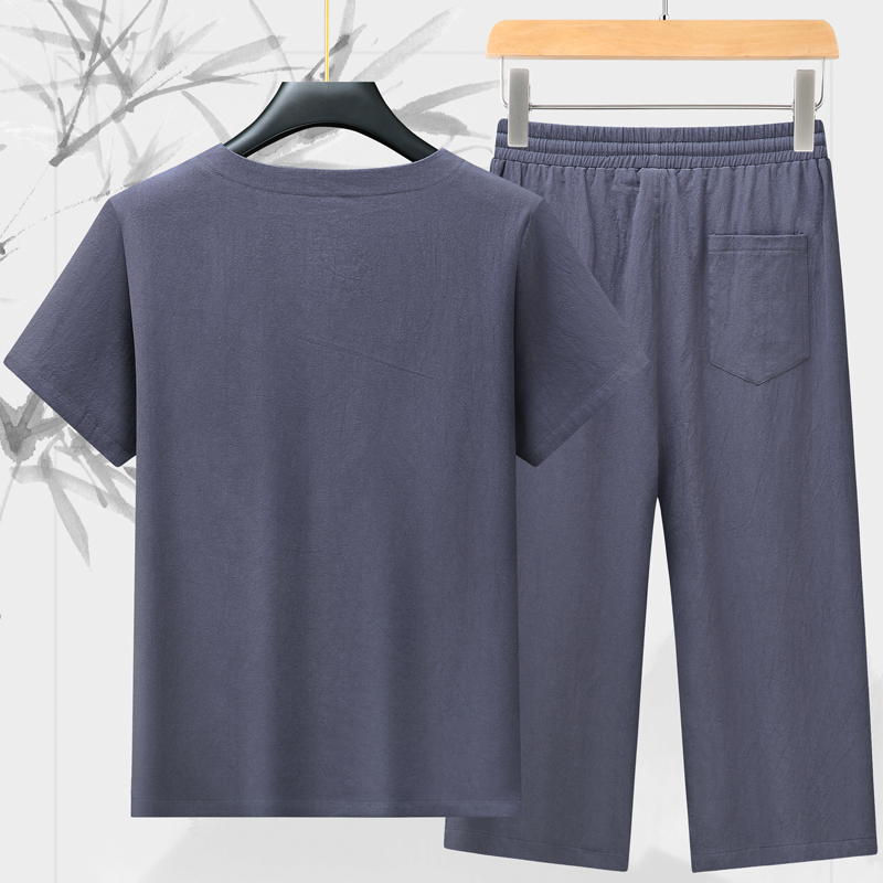 High-quality fashionable men's - Short Linen Drawstring のレビューと価格