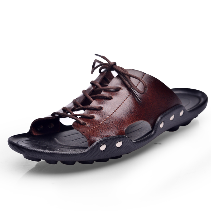 summer tide mens slippers Brit - Flip Flop Leather Men のレビューと価格