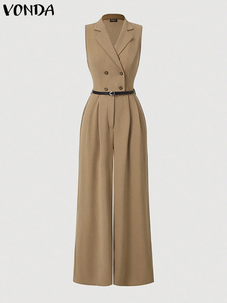 Plus Size 5XL VONDA Elegant Wo - Shirt Camp Collar のレビューと価格