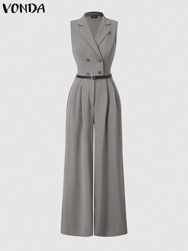 Plus Size 5XL VONDA Elegant Wo - Shirt Camp Collar のレビューと価格