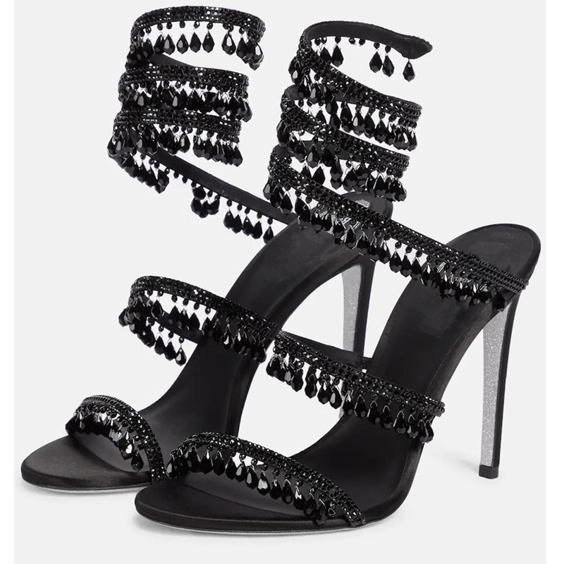 Sexy Green Crystal Fringe Stil - Casual Sandal Leather のレビューと価格