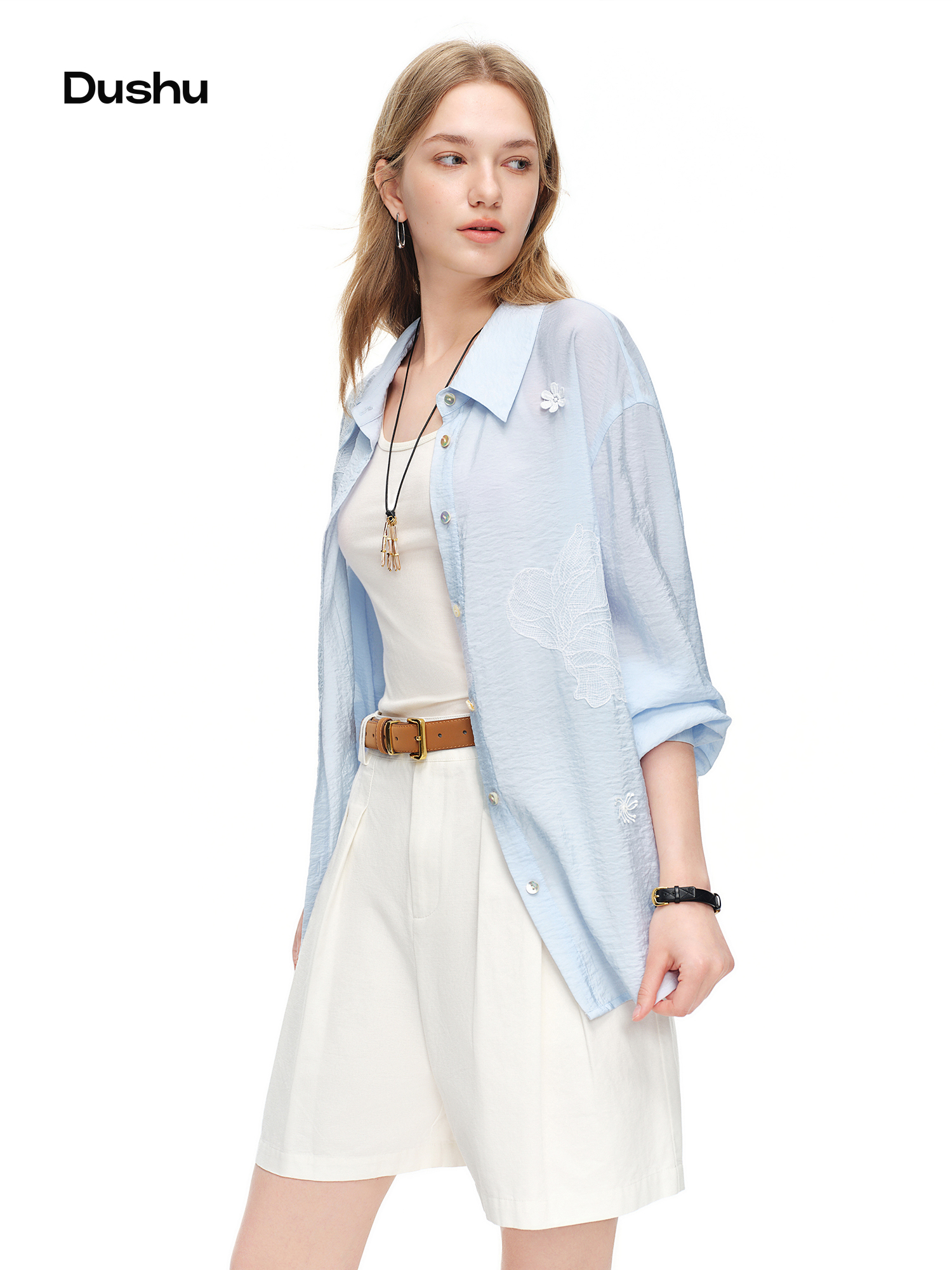 DUSHU 2026 Summer Women's Ligh - Resort Shirt Floral のレビューと価格