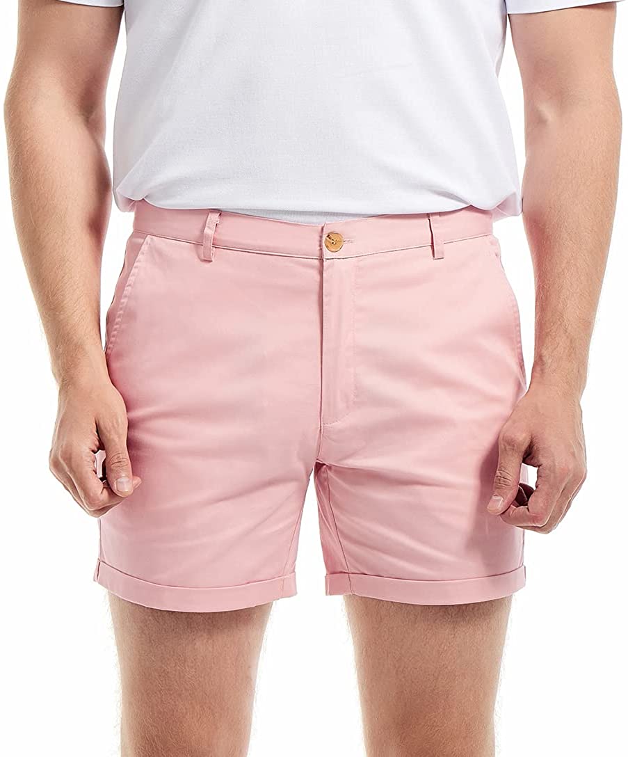 AIMPACT Men's Summer Slim-fit  - Shorts Chino Slim のレビューと価格