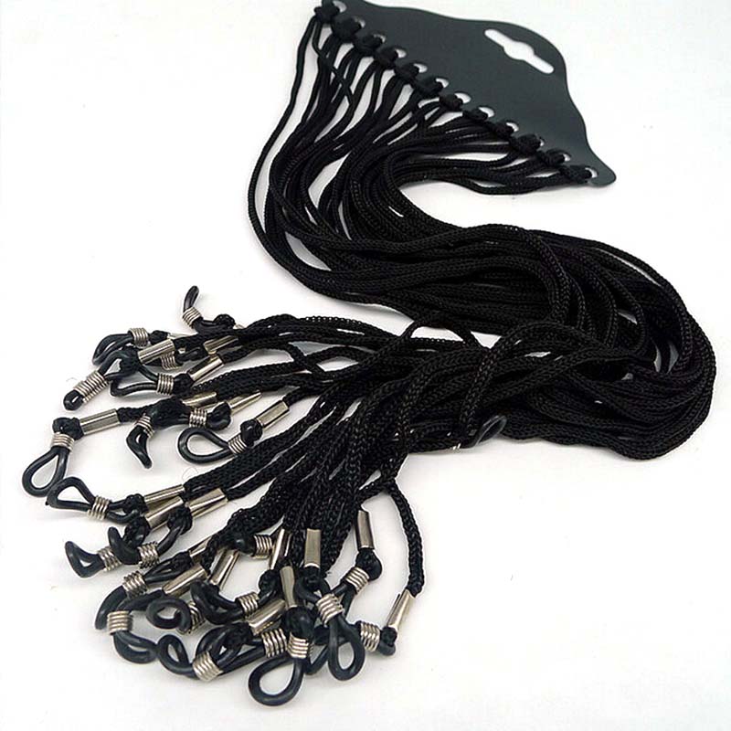 12pcs/set Black Nylon Cord Eye - Sunglass Retainer Cord のレビューと価格