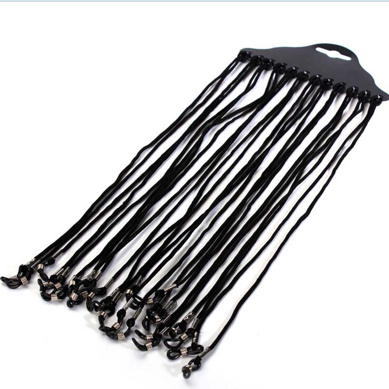12pcs/set Black Nylon Cord Eye - Sunglass Retainer Cord のレビューと価格