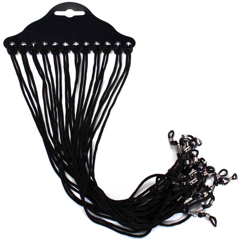 12pcs/set Black Nylon Cord Eye - Sunglass Retainer Cord のレビューと価格