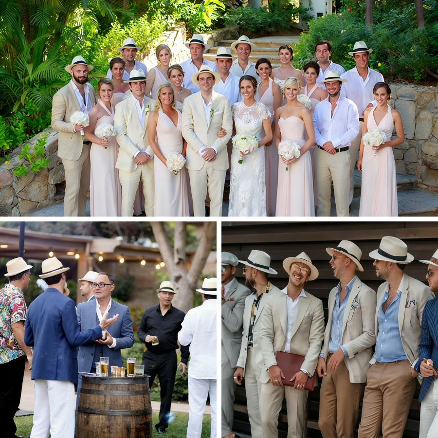 6-48PACK Wedding Straw Fedora  - Bucket Hat Straw のレビューと価格