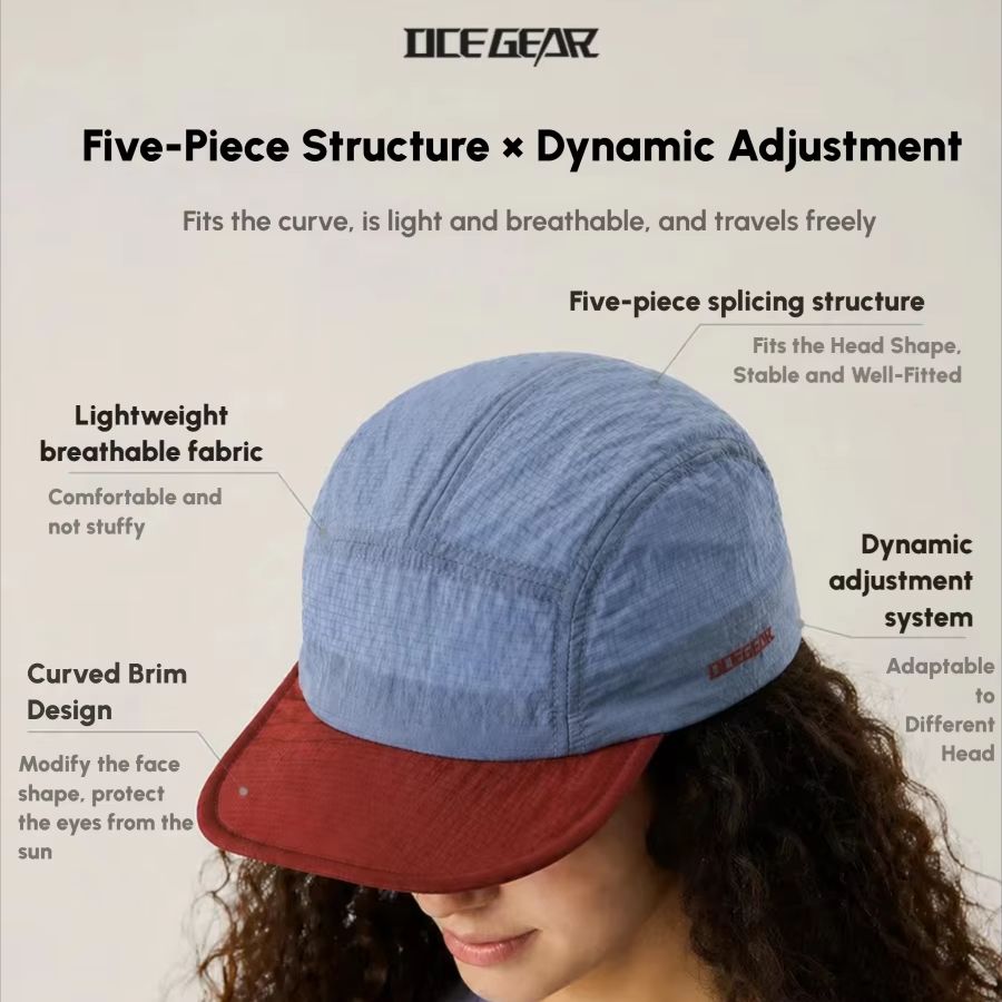 30g Ultralight 5 Panel Hiking  - Packable Hat Nylon のレビューと価格