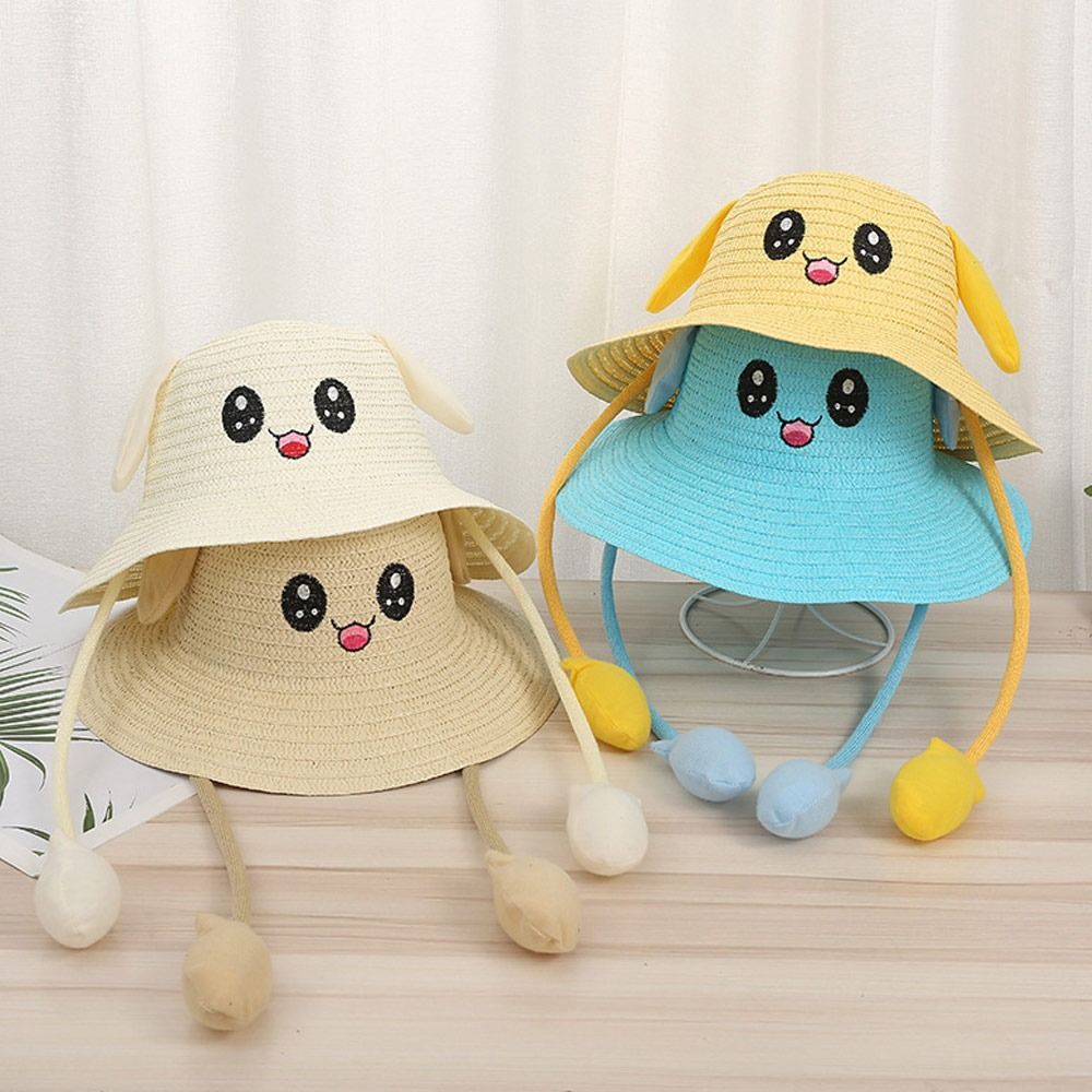 Summer Bucket Cap Moving Ears  - Bucket Hat Straw のレビューと価格