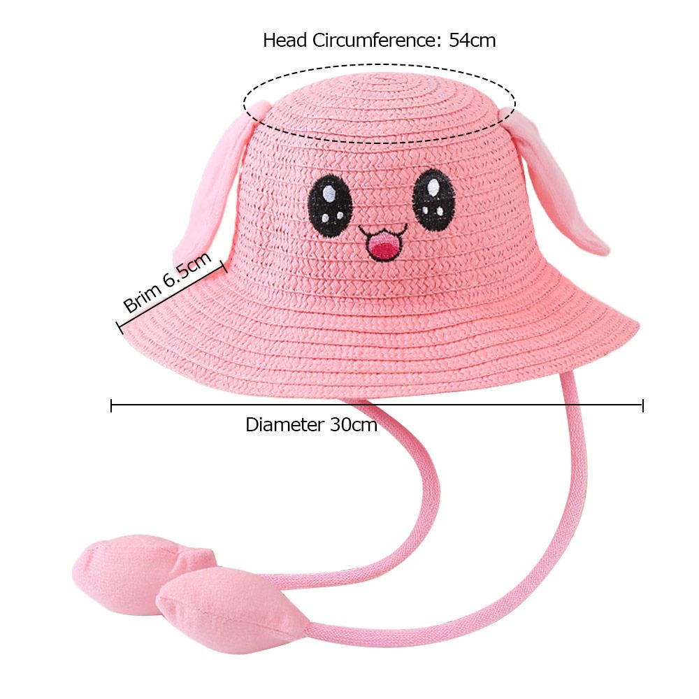 Summer Bucket Cap Moving Ears  - Bucket Hat Straw のレビューと価格