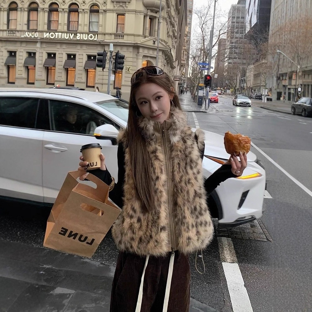 Women Faux Fur Vest Coats Shor - Short Linen Drawstring のレビューと価格