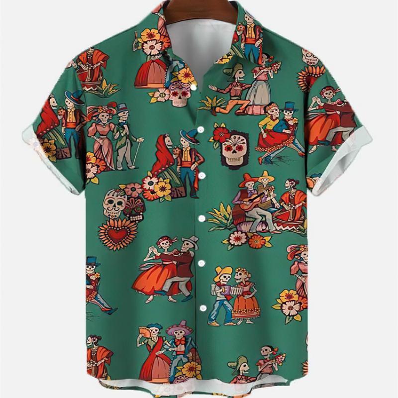 Summer Men's Fashion Casual So - Resort Shirt Floral のレビューと価格