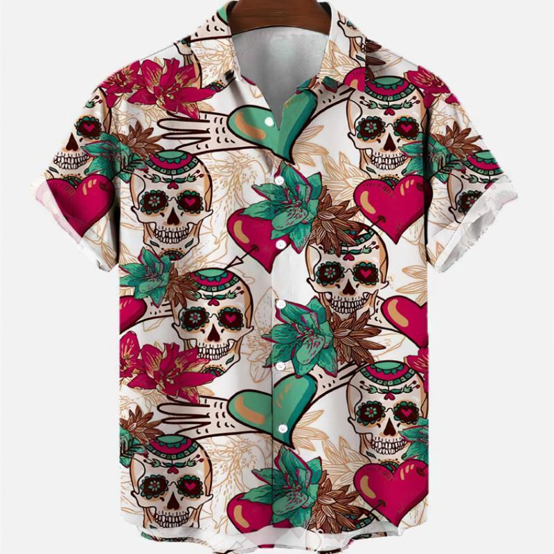 Summer Men's Fashion Casual So - Resort Shirt Floral のレビューと価格