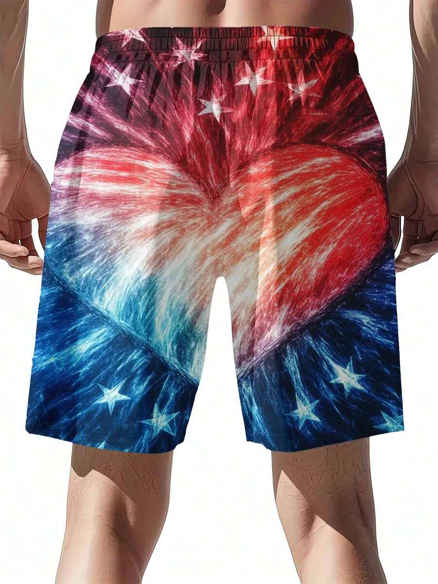 American Flag Print Swim Trunk - Swim Trunk Quick Dry のレビューと価格