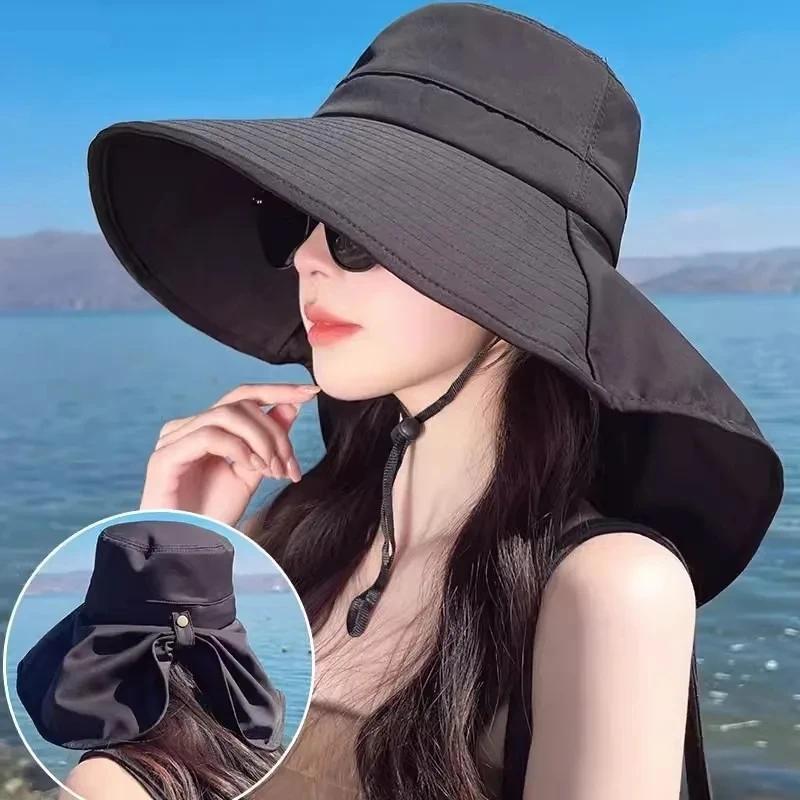 Outdoor UV Anti Neck Protectio - Bucket Hat Straw のレビューと価格