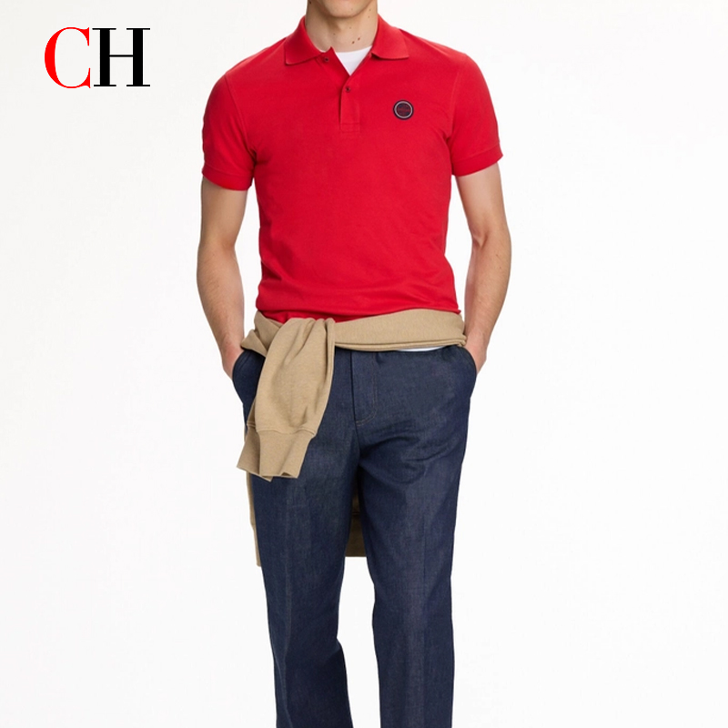 CH Red Accent Circular Rubber  - Polo Shirt Pique のレビューと価格