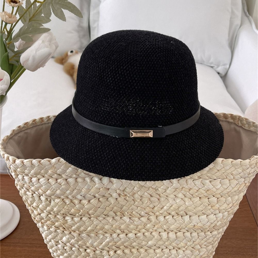 Korean PU Leather Belt Women S - Bucket Hat Straw のレビューと価格
