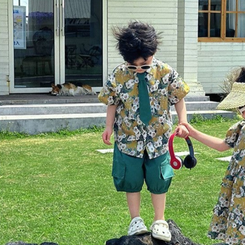 Vintage Floral Short Sleeve Sh - Resort Shirt Floral のレビューと価格