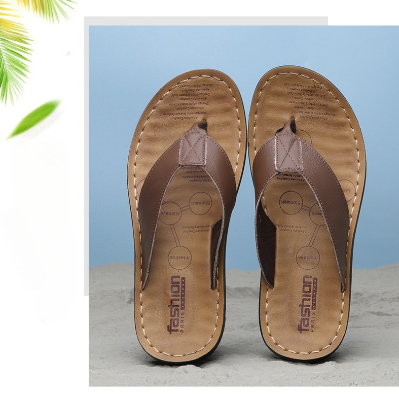 2026 Shoes Leather Men's Flip  - Flip Flop Leather Men のレビューと価格