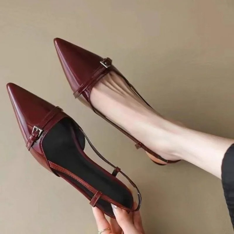 Women Sandals Fashion Pointed  - Casual Sandal Leather のレビューと価格