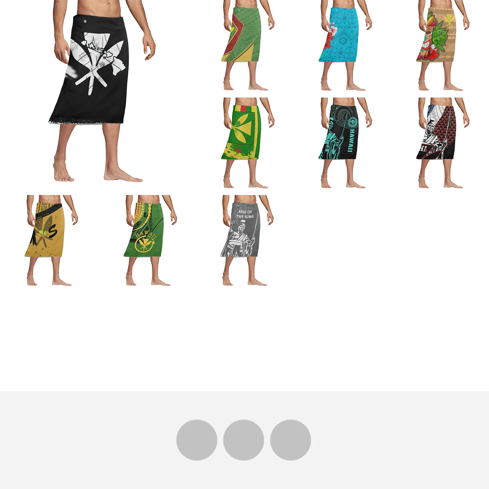 Polynesian Tribal Tattoo Print - Sarong Men Wrap のレビューと価格