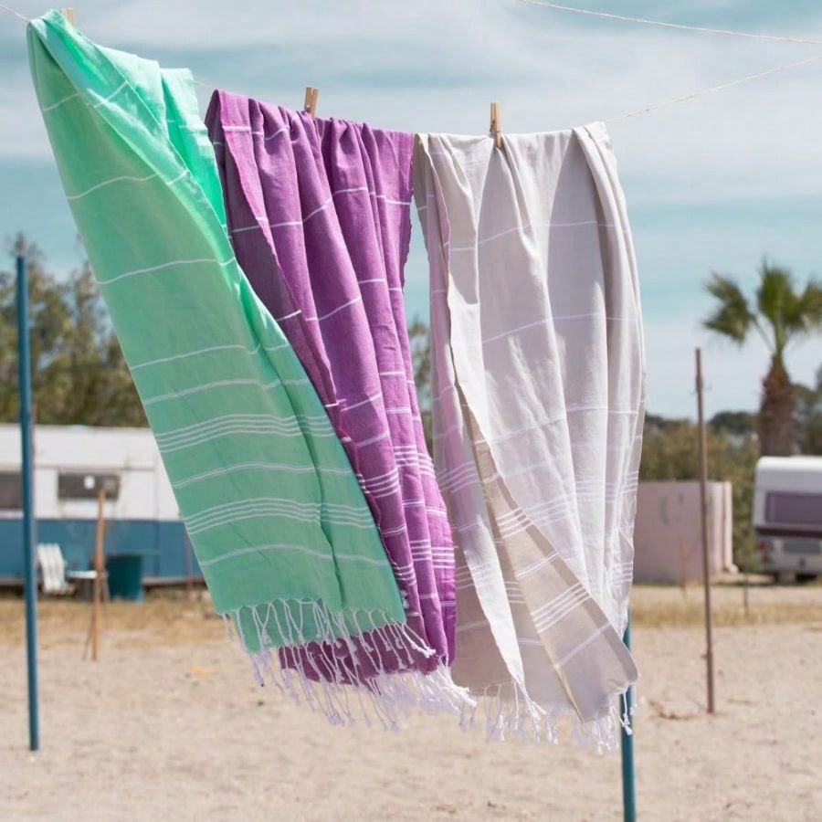 Turkish Beach Towel With Trave - Beach Towel Large のレビューと価格