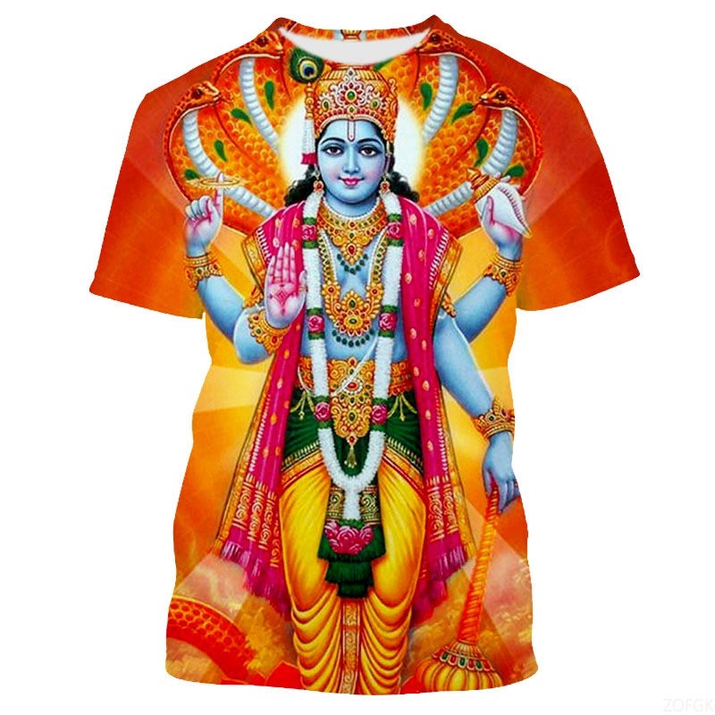 Summer Fashion Indian Deities  - Tee Graphic Print のレビューと価格