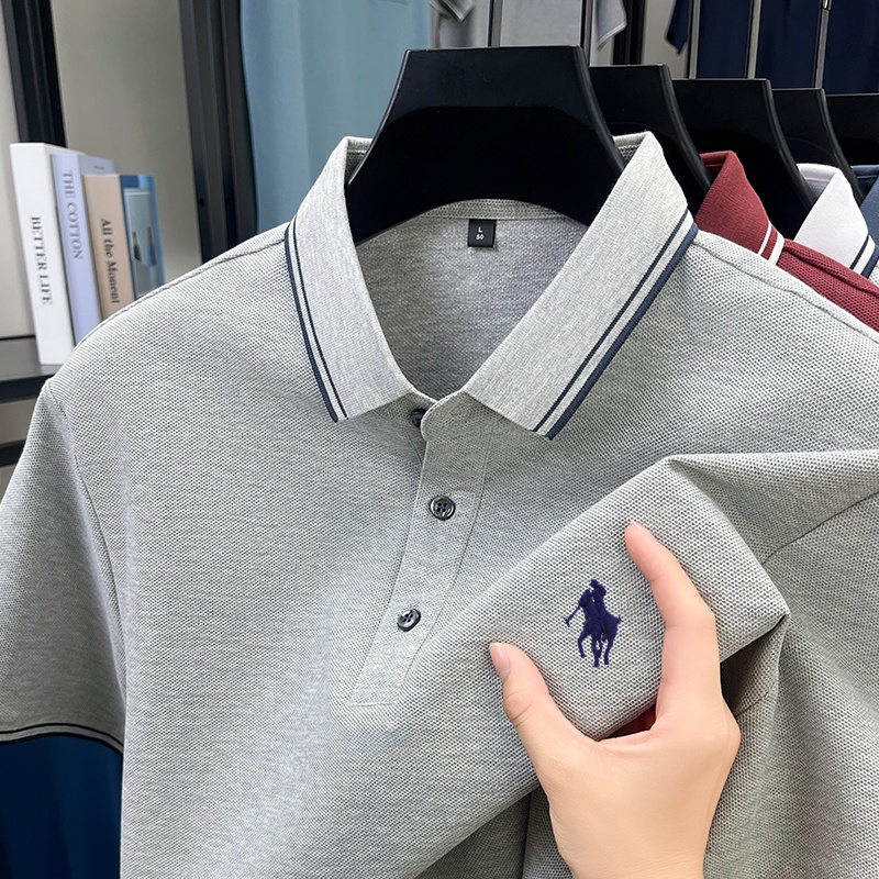 100% pure cotton men's short s - Polo Shirt Pique のレビューと価格