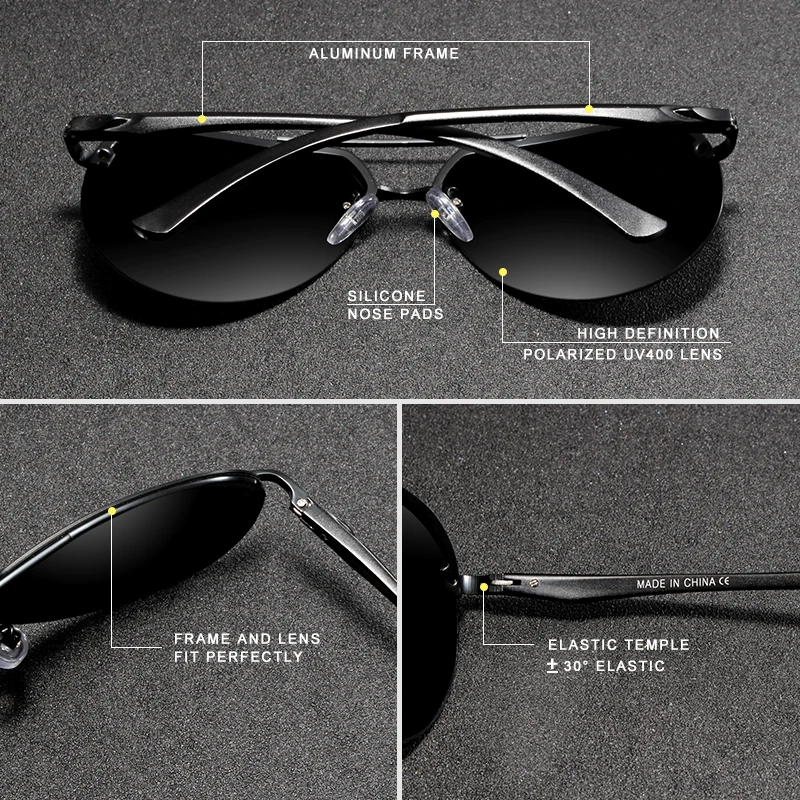 KINGSEVEN  Rimless Pilot Sungl - Sunglasses Aviator Polarized のレビューと価格