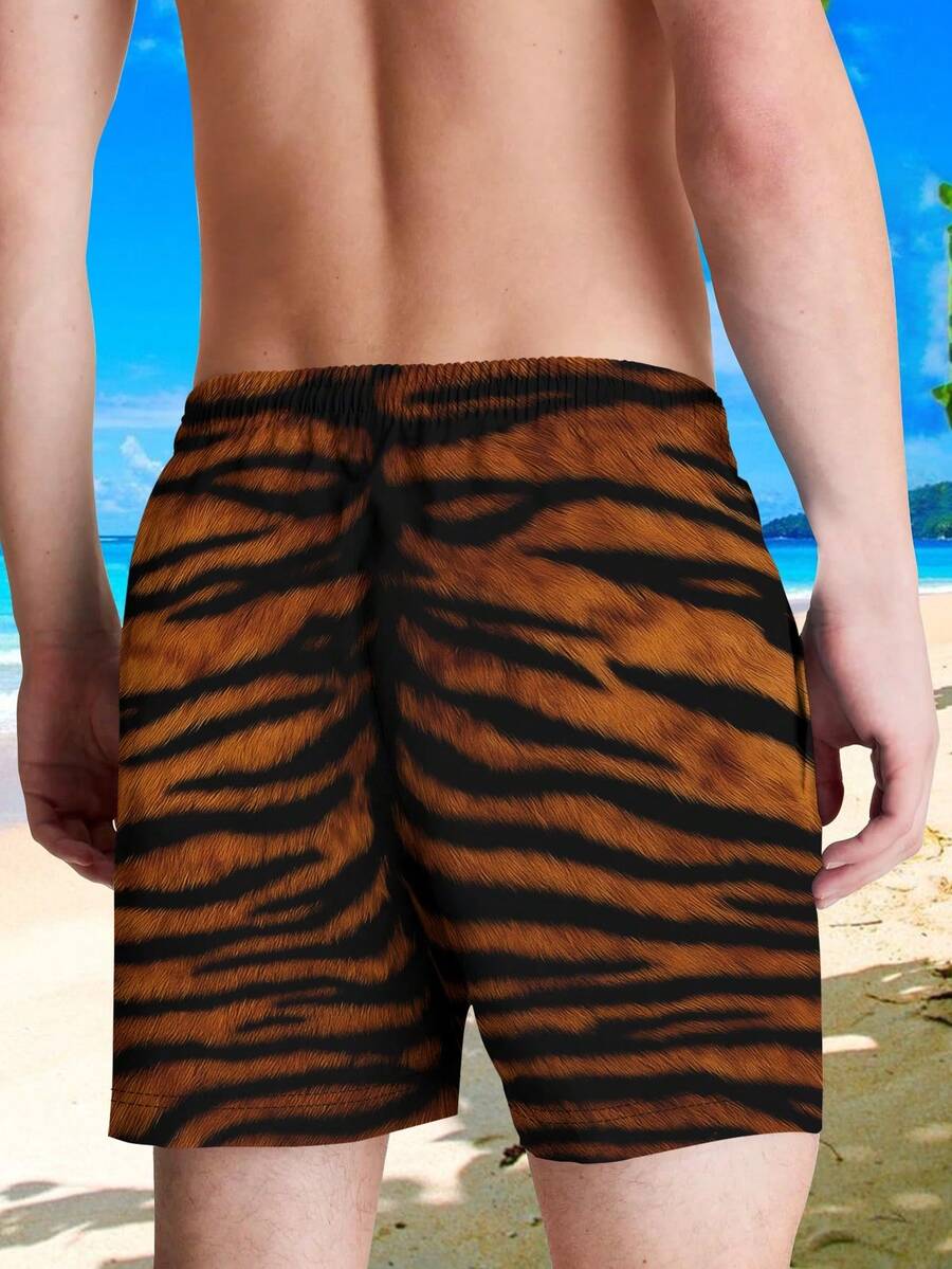 Mens Bold Tiger Stripe Swim Tr - Swim Trunk Quick Dry のレビューと価格