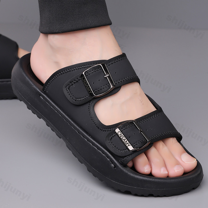 Men's Slippers 2025 Summer Bre - Flip Flop Leather Men のレビューと価格