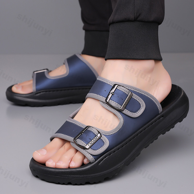 Men's Slippers 2025 Summer Bre - Flip Flop Leather Men のレビューと価格