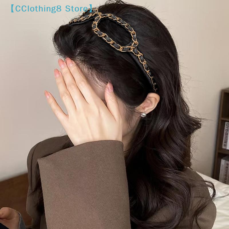 Vintage Chain Leather Headband - Sunglass Retainer Cord のレビューと価格