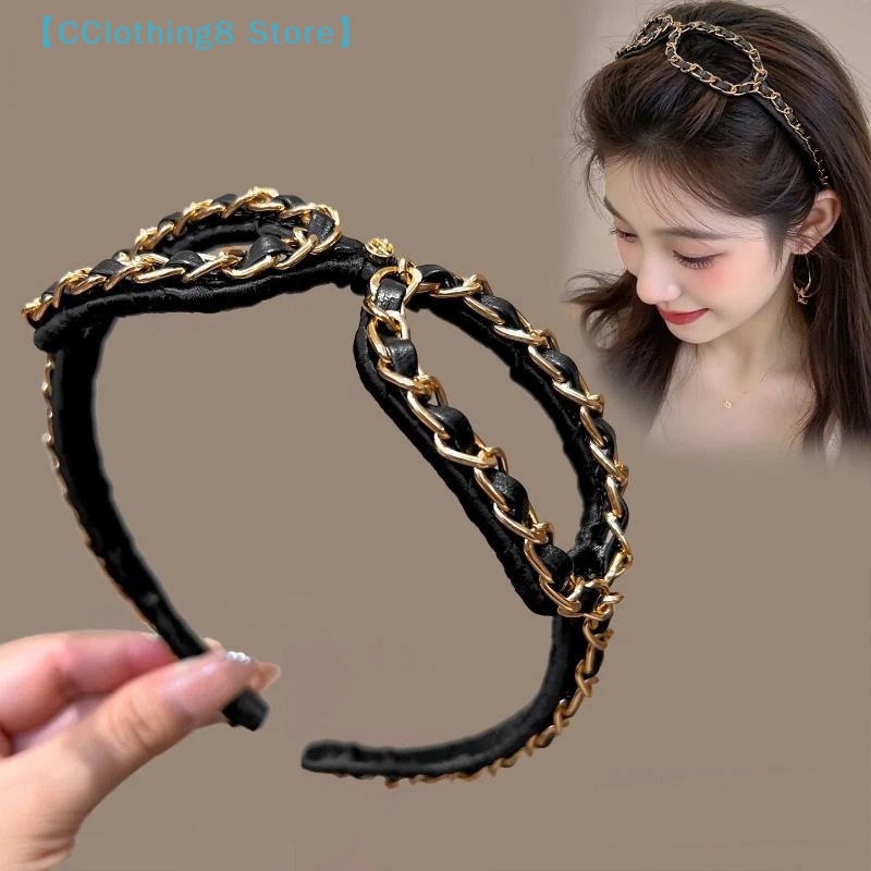 Vintage Chain Leather Headband - Sunglass Retainer Cord のレビューと価格
