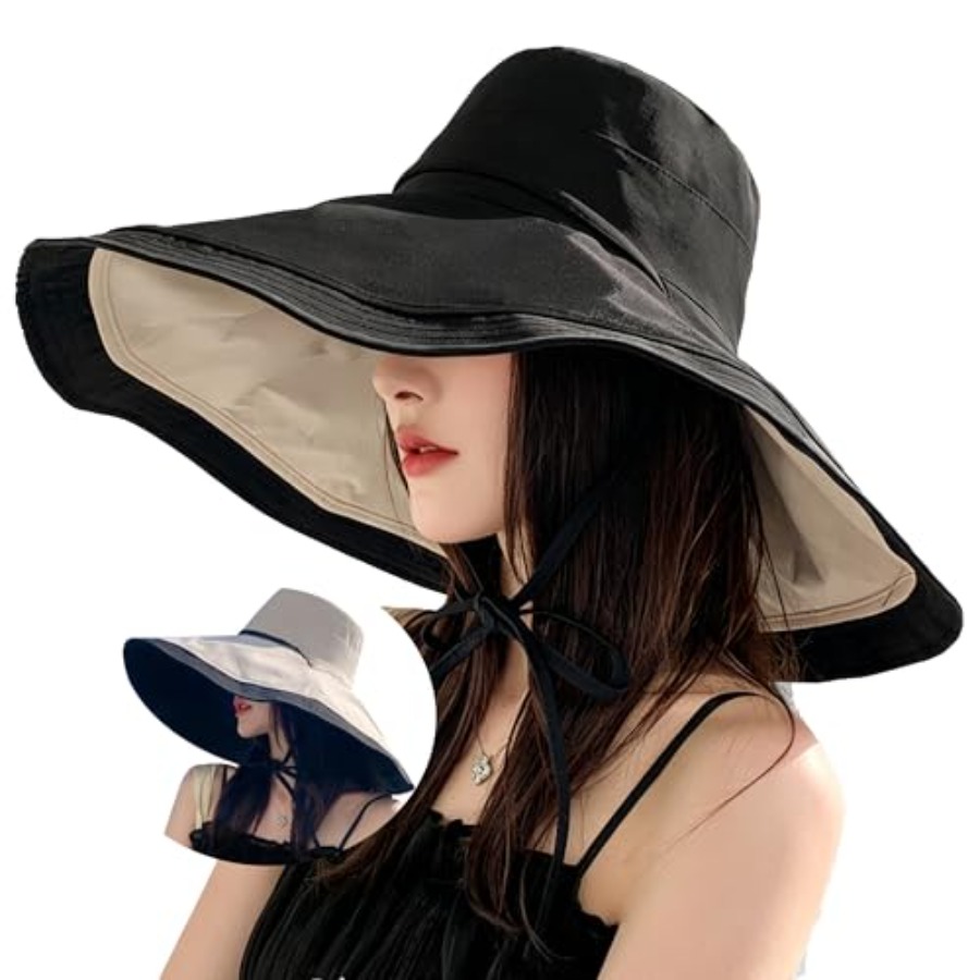 Extra Wide-Brim Sun Hats Women - Packable Hat Nylon のレビューと価格