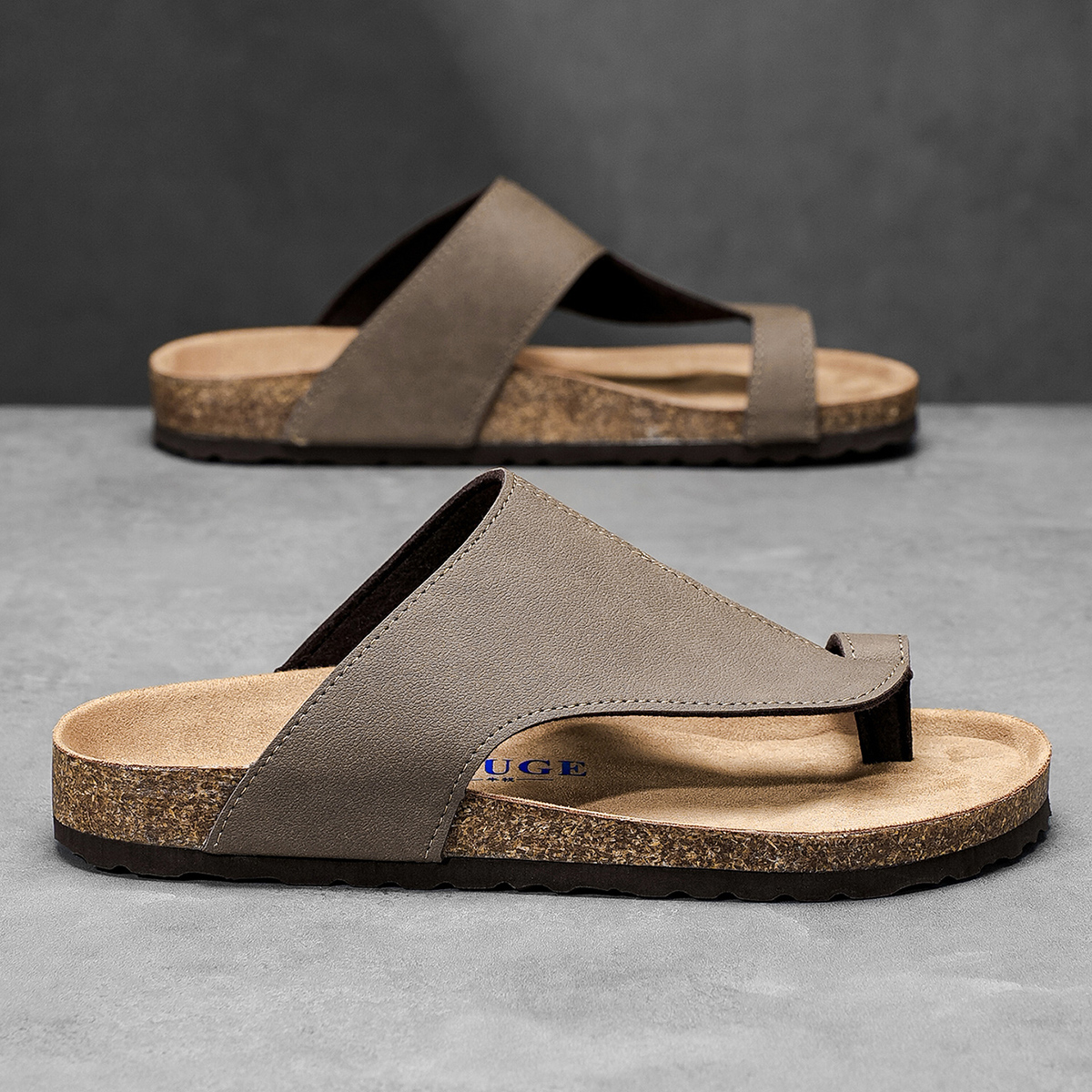 Big Size 48 49 Cork Slippers M - Flip Flop Leather Men のレビューと価格