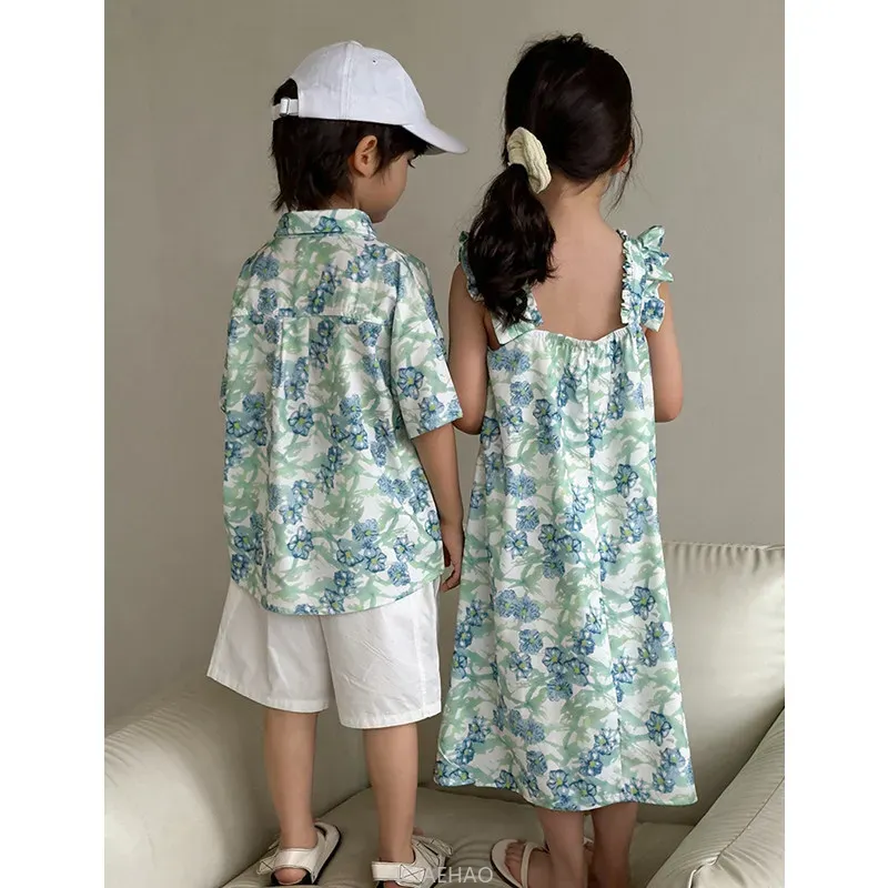 Look Boys Shirts Korean Childr - Resort Shirt Floral のレビューと価格