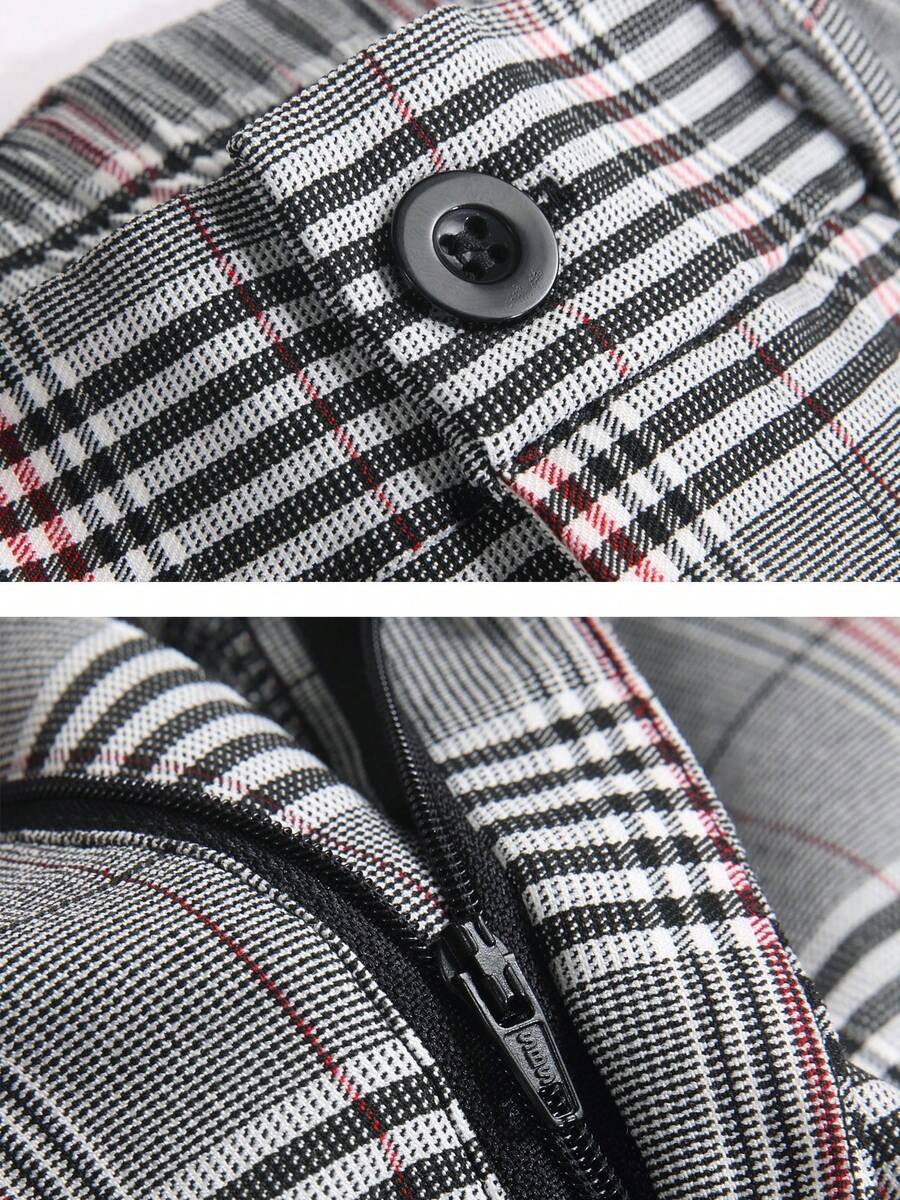 Mens Slim Fit Stretch Plaid Dr - Shorts Chino Slim のレビューと価格