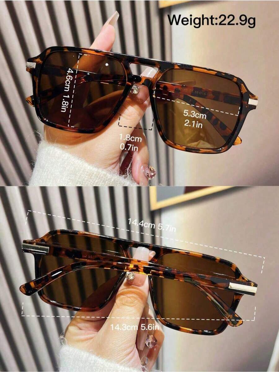 Fashion Double Bridge Aviator  - Sunglasses Aviator Polarized のレビューと価格