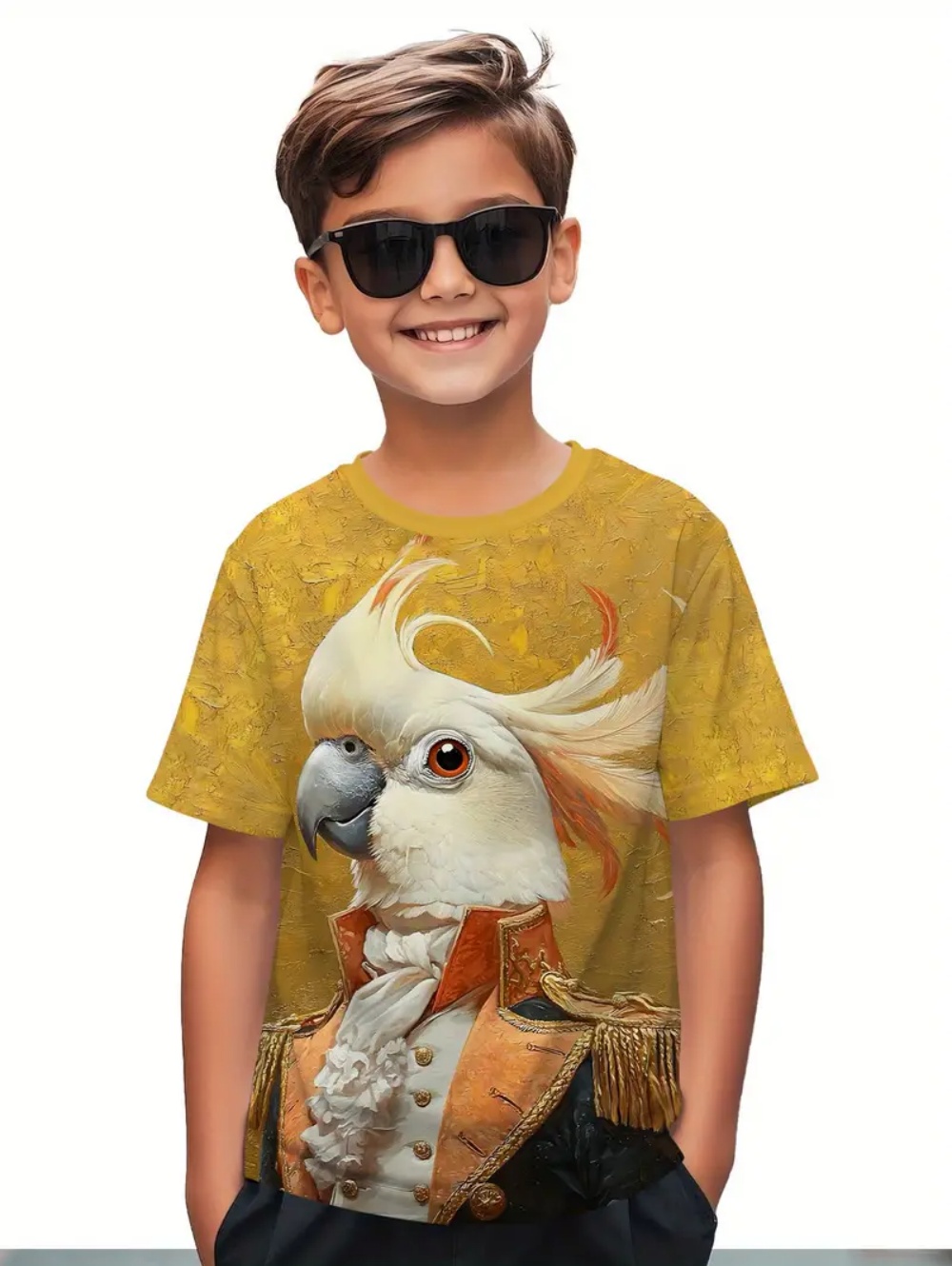Kids' Tropical Macaw Parrots B - Tee Graphic Print のレビューと価格