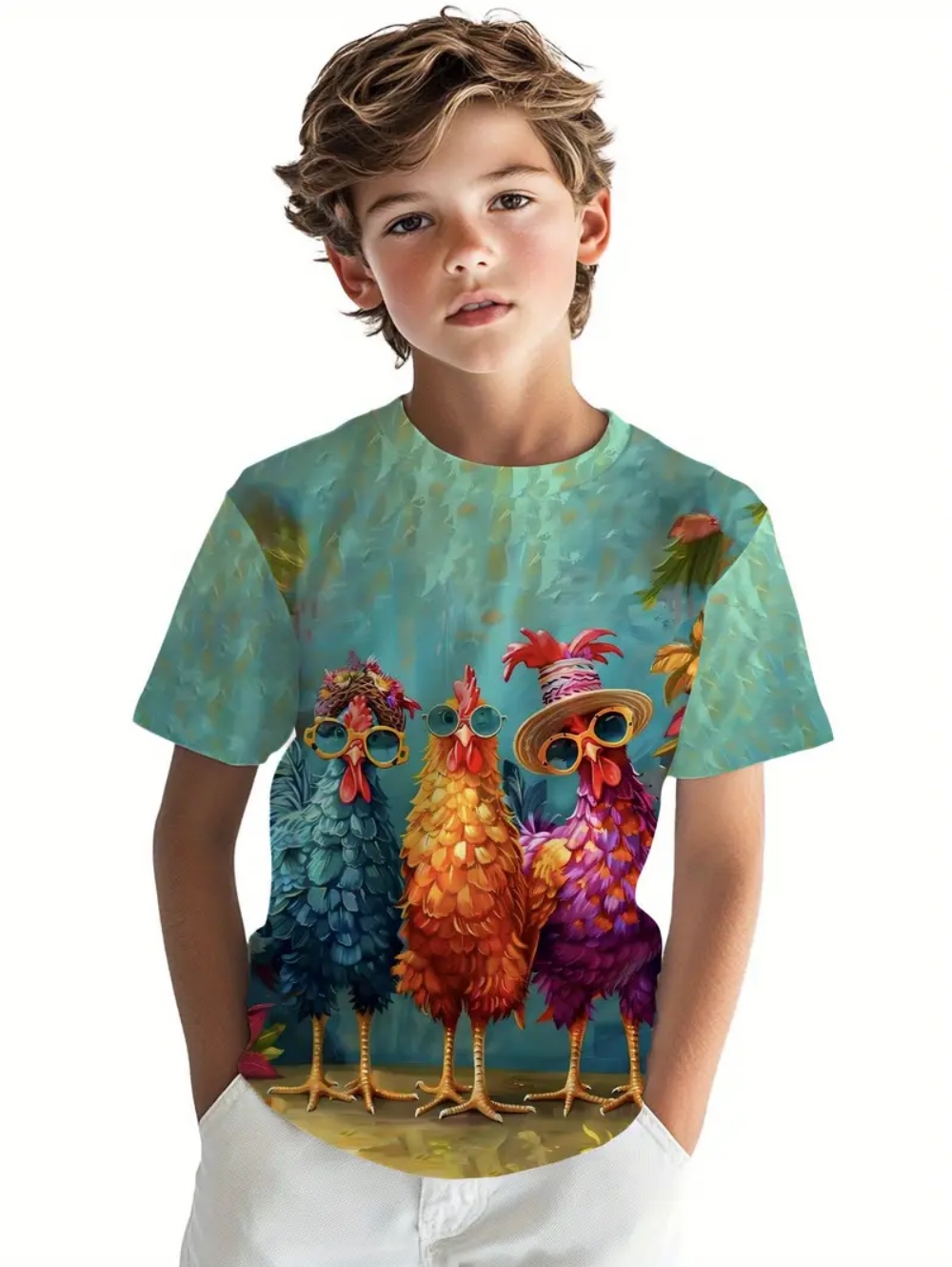 Kids' Tropical Macaw Parrots B - Tee Graphic Print のレビューと価格