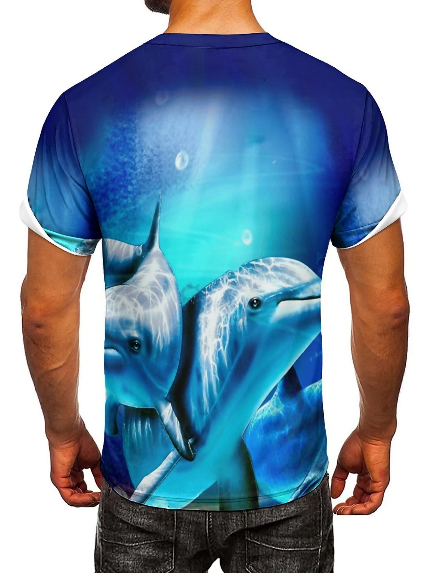 Men'S Ocean Animal Dolphin Pri - Tee Graphic Print のレビューと価格