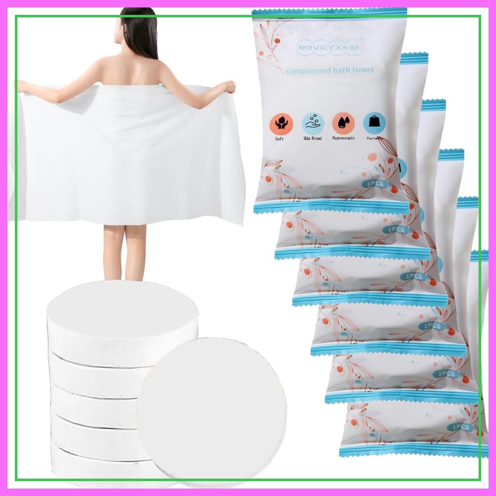 6 Packs Large Compressed Towel - Beach Towel Large のレビューと価格