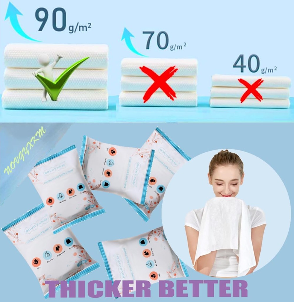 6 Packs Large Compressed Towel - Beach Towel Large のレビューと価格