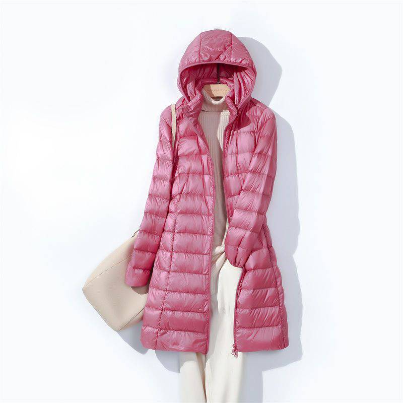 Women Long Puffer Jackets 2024 - Packable Hat Nylon のレビューと価格