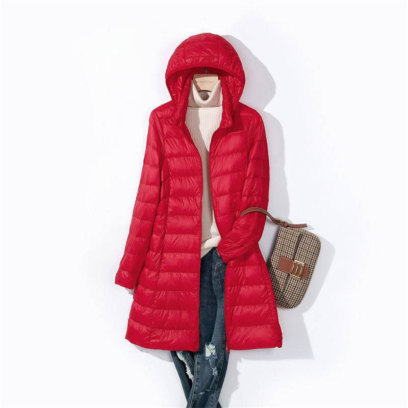 Women Long Puffer Jackets 2024 - Packable Hat Nylon のレビューと価格