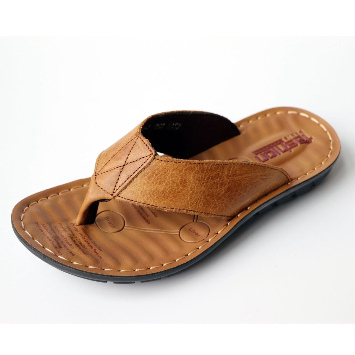 Summer Shoes Men Slippers Genu - Flip Flop Leather Men のレビューと価格