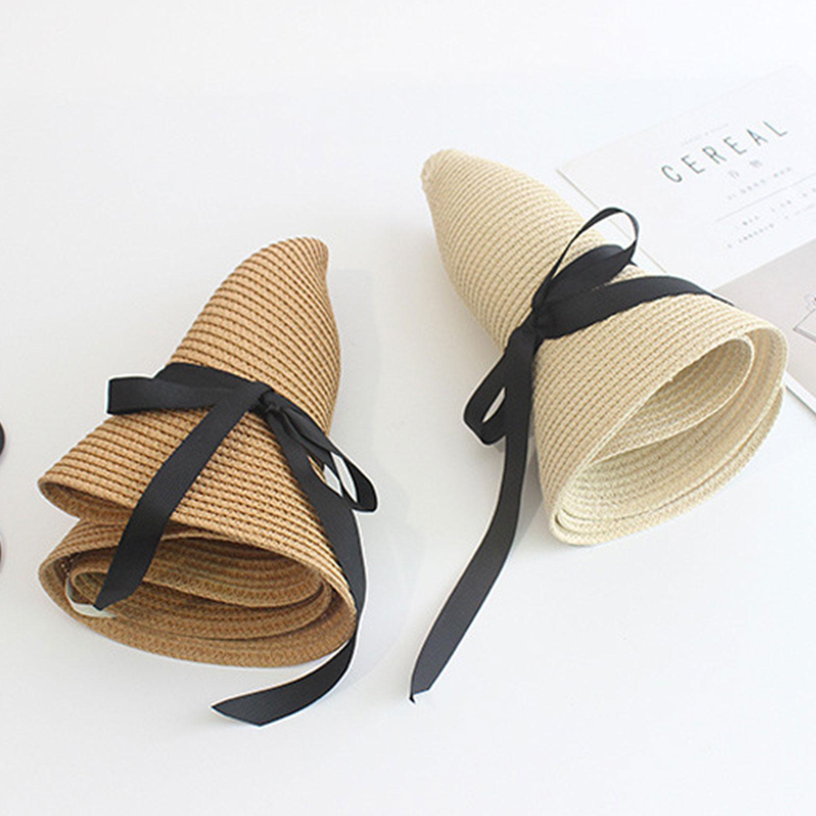 Summer Straw Hat Big Wide Brim - Bucket Hat Straw のレビューと価格