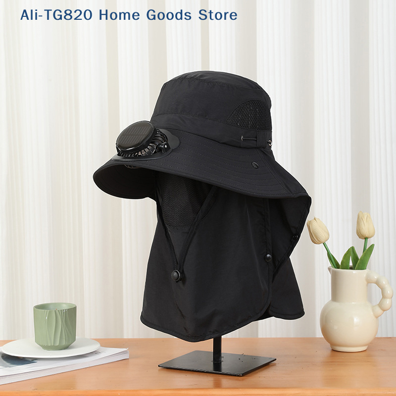[TG820]Men Fan Hat With Solar  - Bucket Hat Straw のレビューと価格