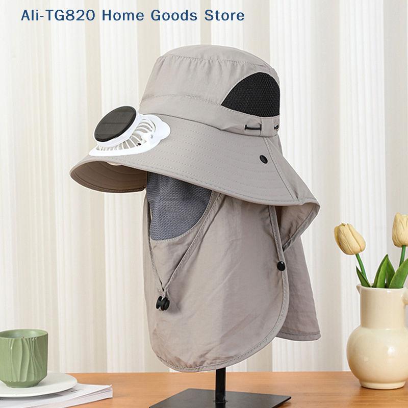 [TG820]Men Fan Hat With Solar  - Bucket Hat Straw のレビューと価格